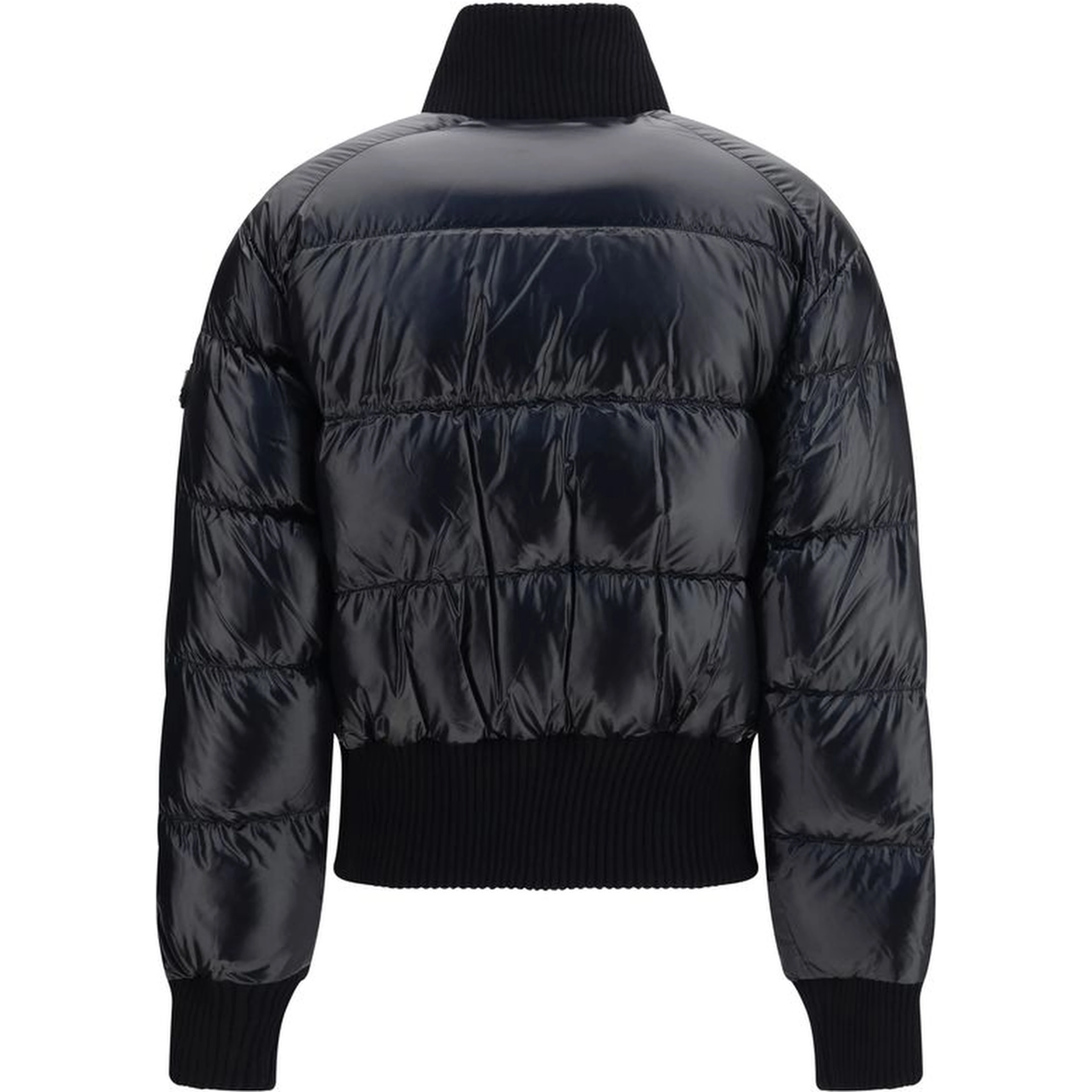 Black Nylon Full-Length Jacket