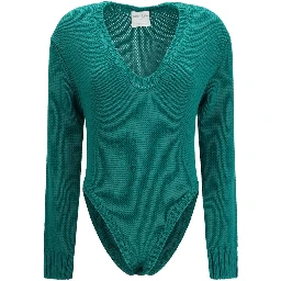 Bicolor Wool Oves Aries Bodysuit