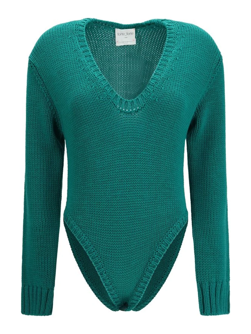 Bicolor Wool Oves Aries Bodysuit