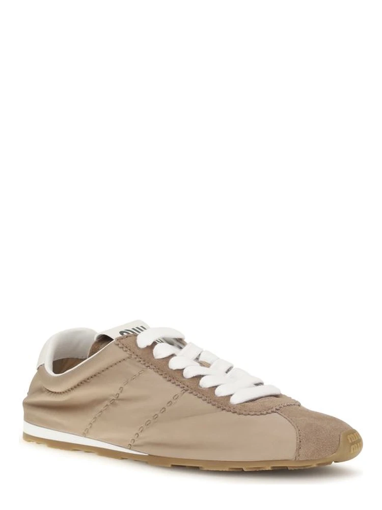 Beige Calf Leather Bos Taurus Low Top Sneakers alternative