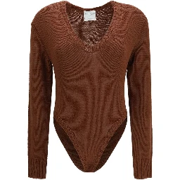 Brown Wool Oves Aries Bodysuit