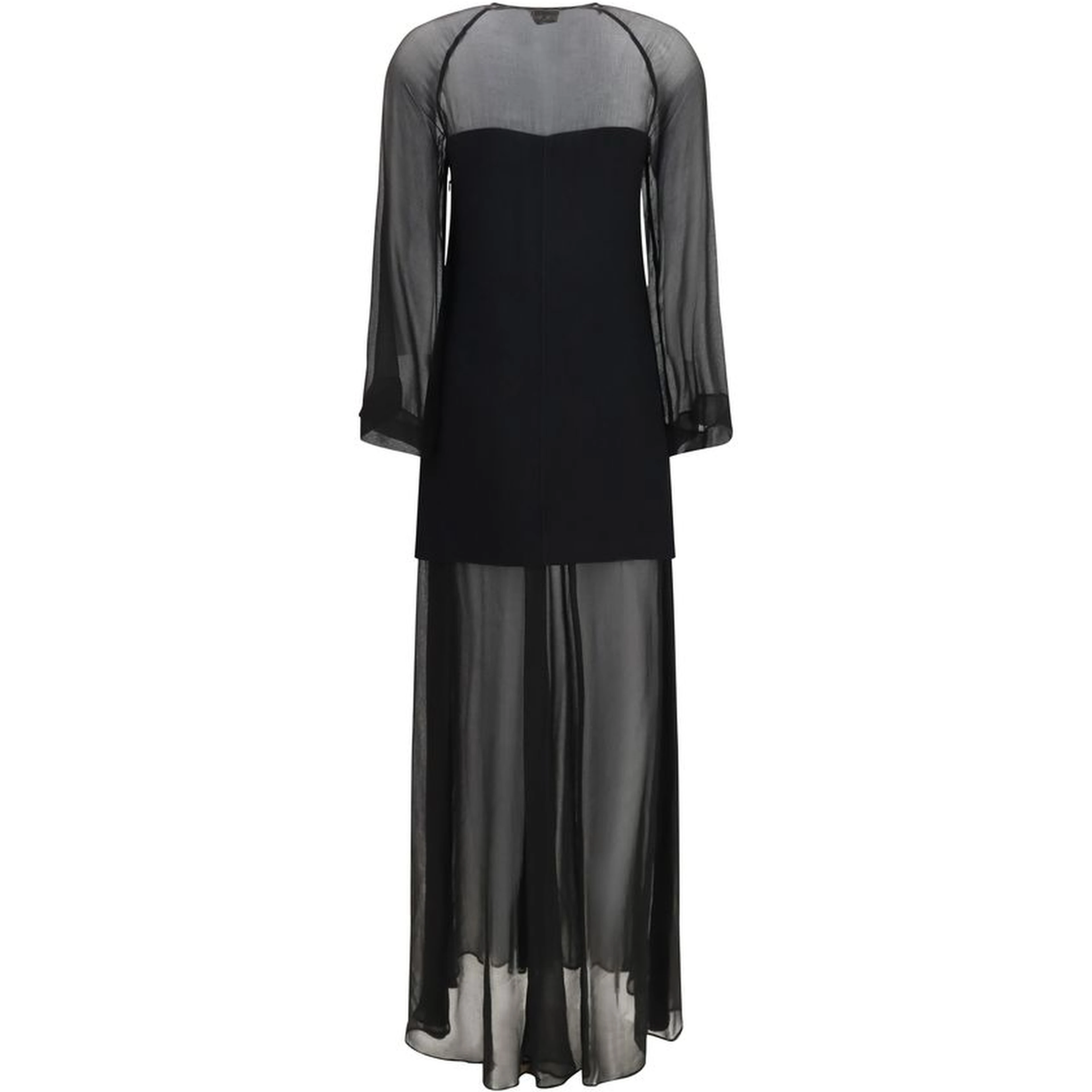 Black Viscose Casual Dress
