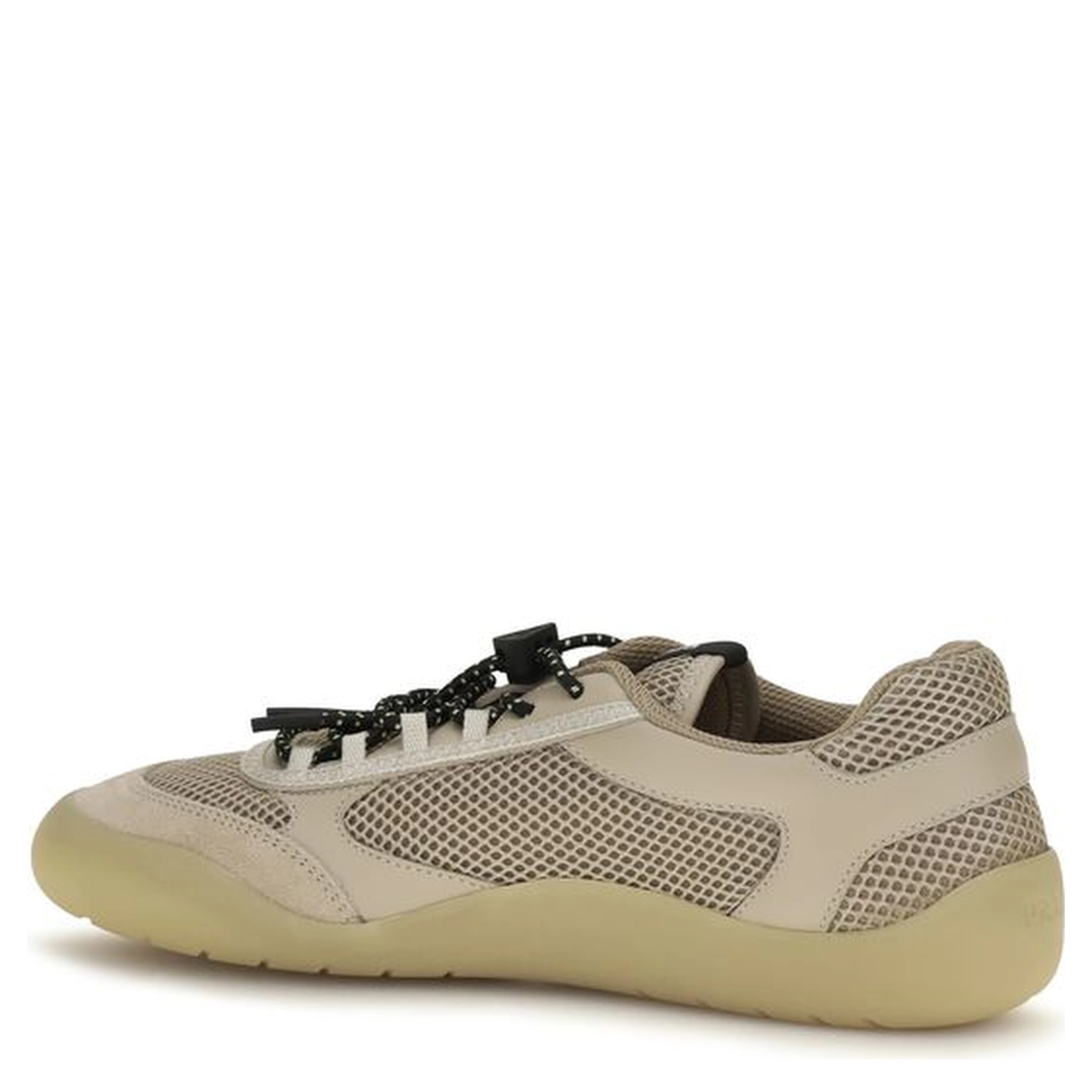 Beige Calf Leather Bos Taurus Athletic Sneakers