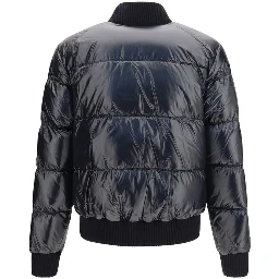 Black Nylon Bomber
