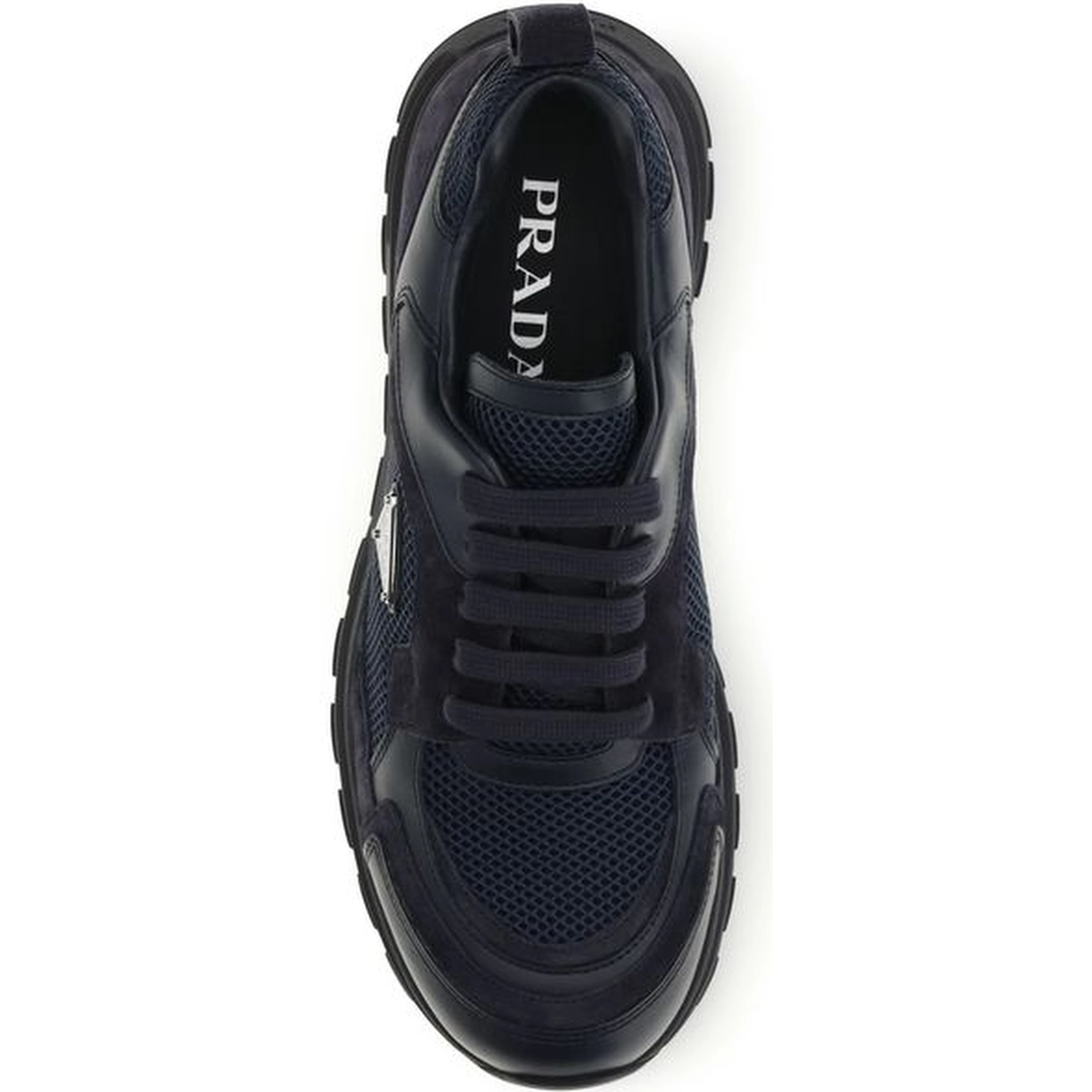 Blue Fabric Athletic Sneakers