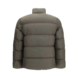 Bicolor Goose Down Full-Length Jacket