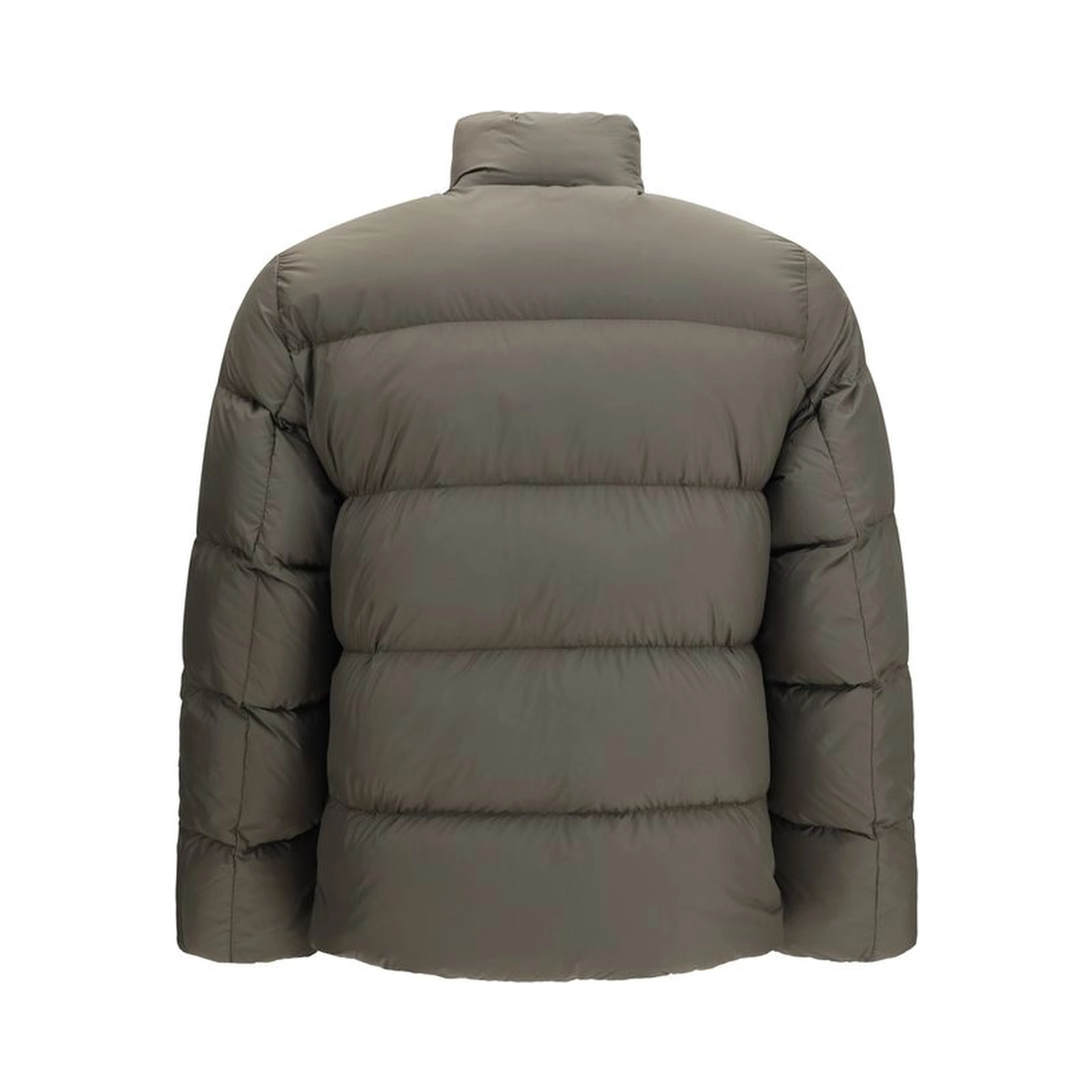 Bicolor Goose Down Full-Length Jacket
