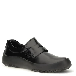 Black Calf Leather Bos Taurus Slip-On Loafers