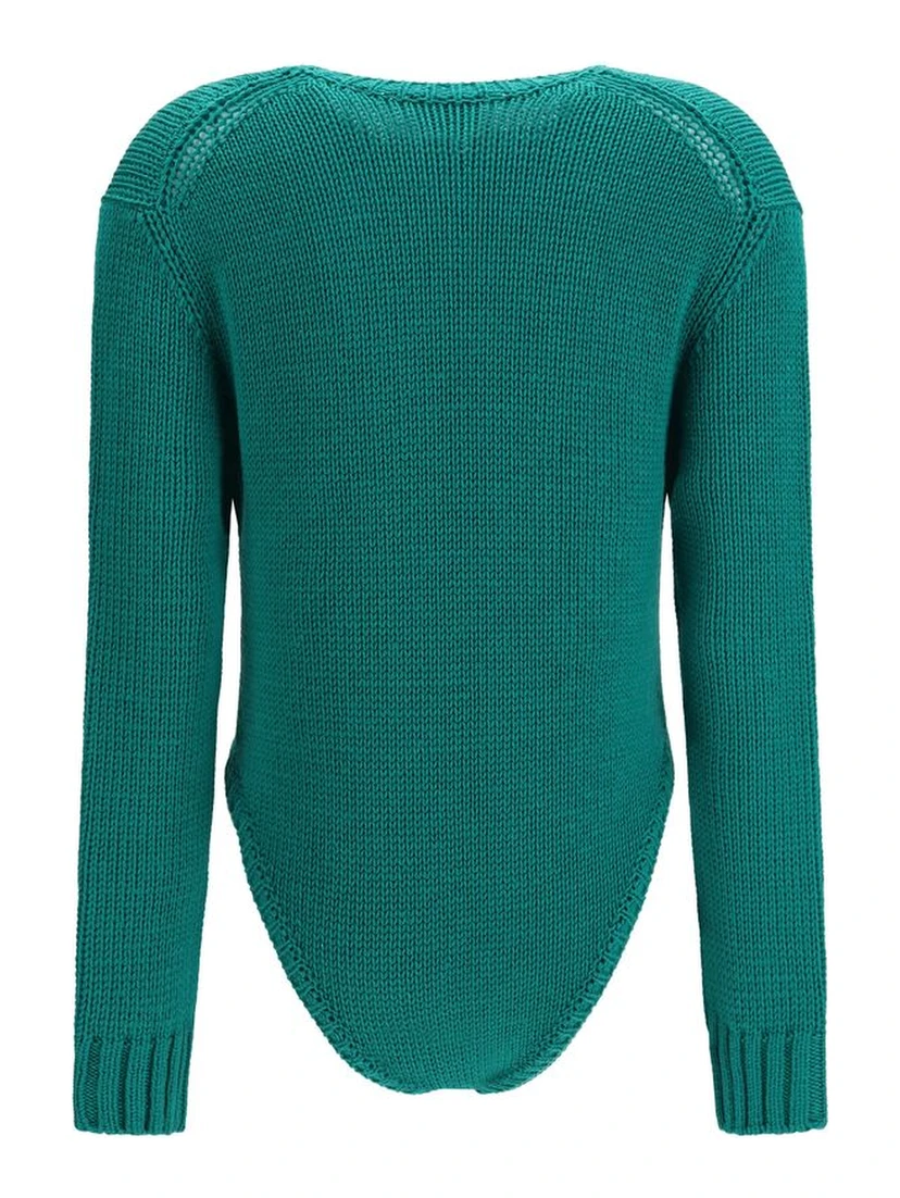 Bicolor Wool Oves Aries Bodysuit