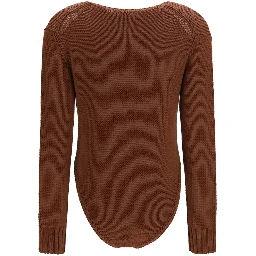 Brown Wool Oves Aries Bodysuit