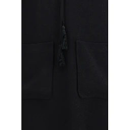 Black Viscose Casual Dress