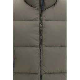 Bicolor Goose Down Full-Length Jacket