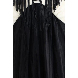 Black Viscose Casual Dress