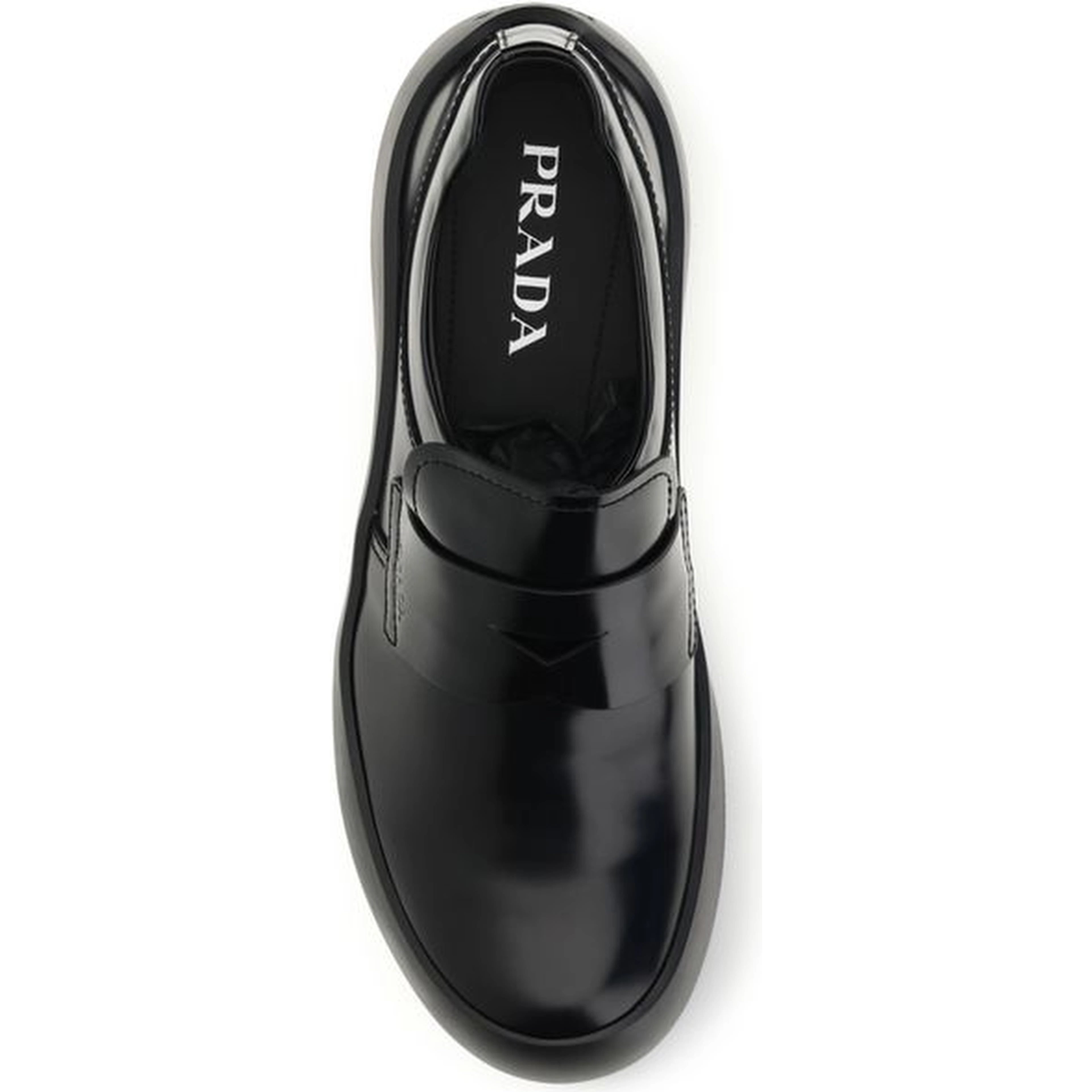 Black Calf Leather Bos Taurus Slip-On Loafers