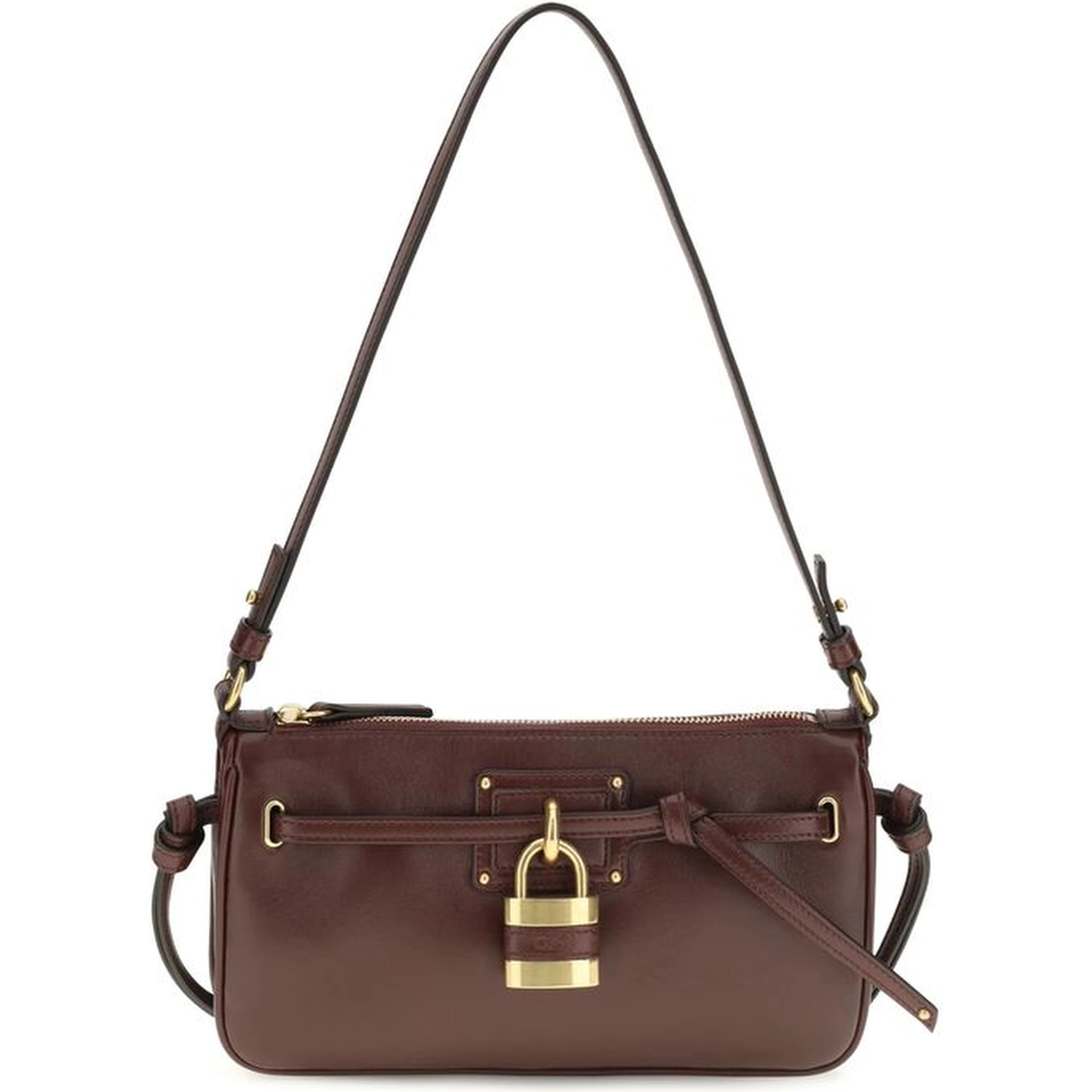 Bordeaux Calf Leather Bos Taurus Shoulder Bag