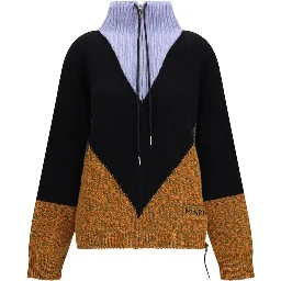 Multicolor Wool Oves Aries Full-Length Jacket