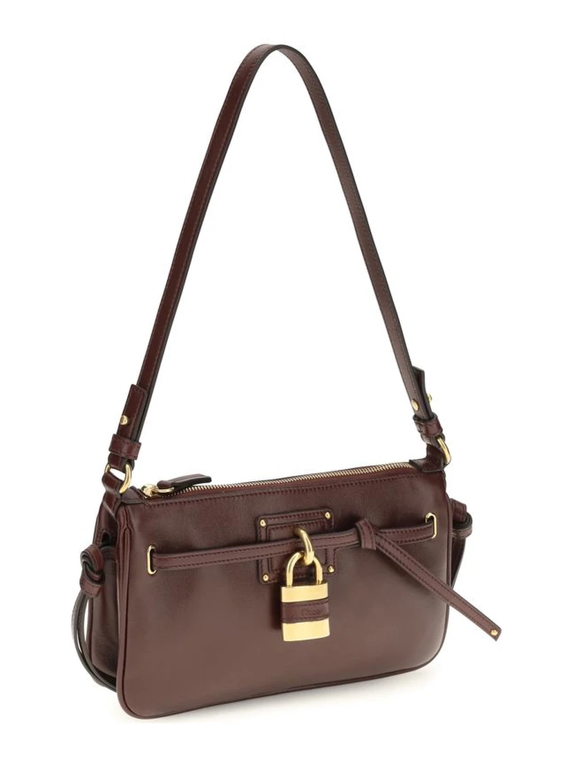 Bordeaux Calf Leather Bos Taurus Shoulder Bag