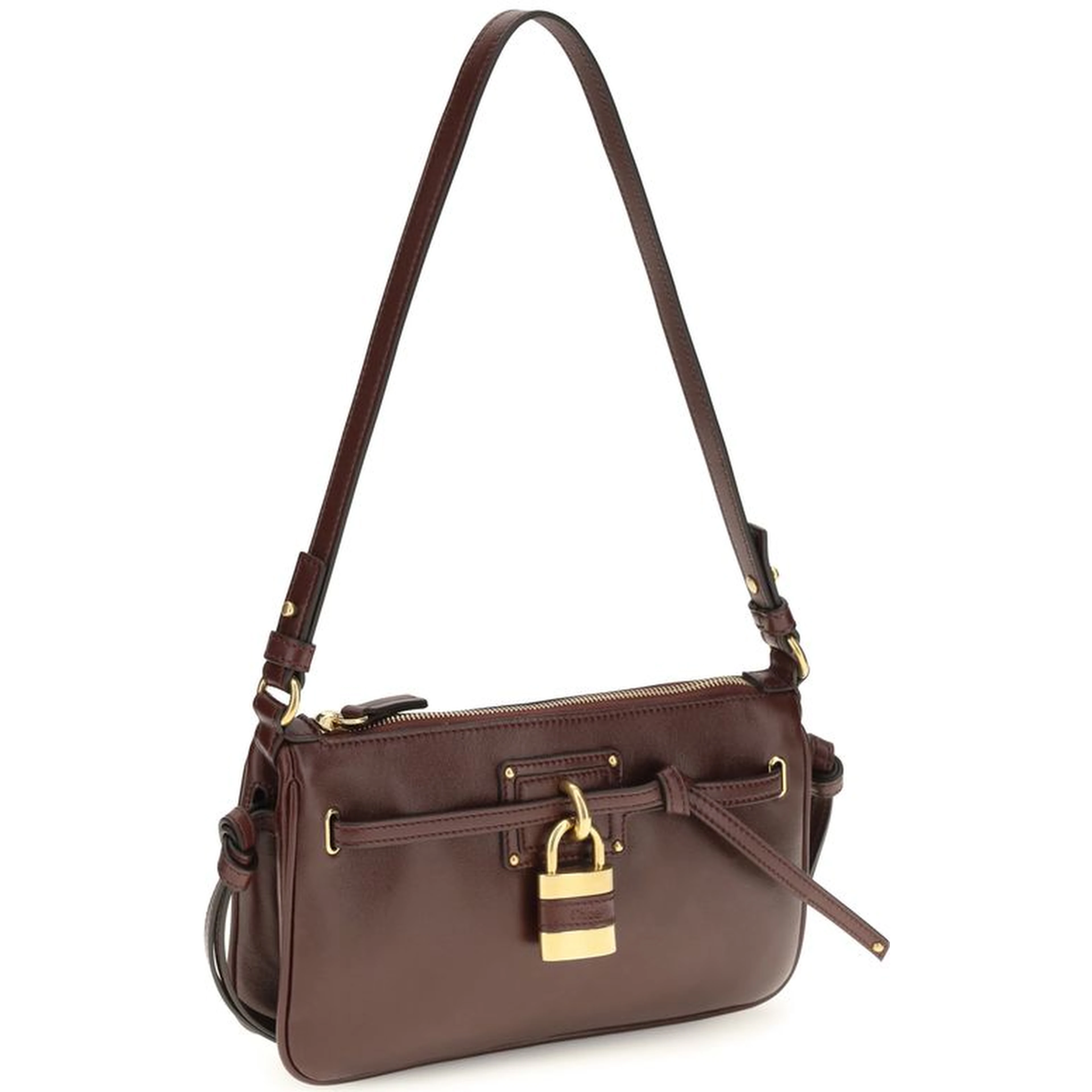 Bordeaux Calf Leather Bos Taurus Shoulder Bag