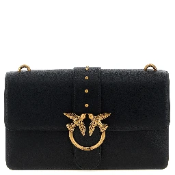 Black Goatskin Crossbody Bag