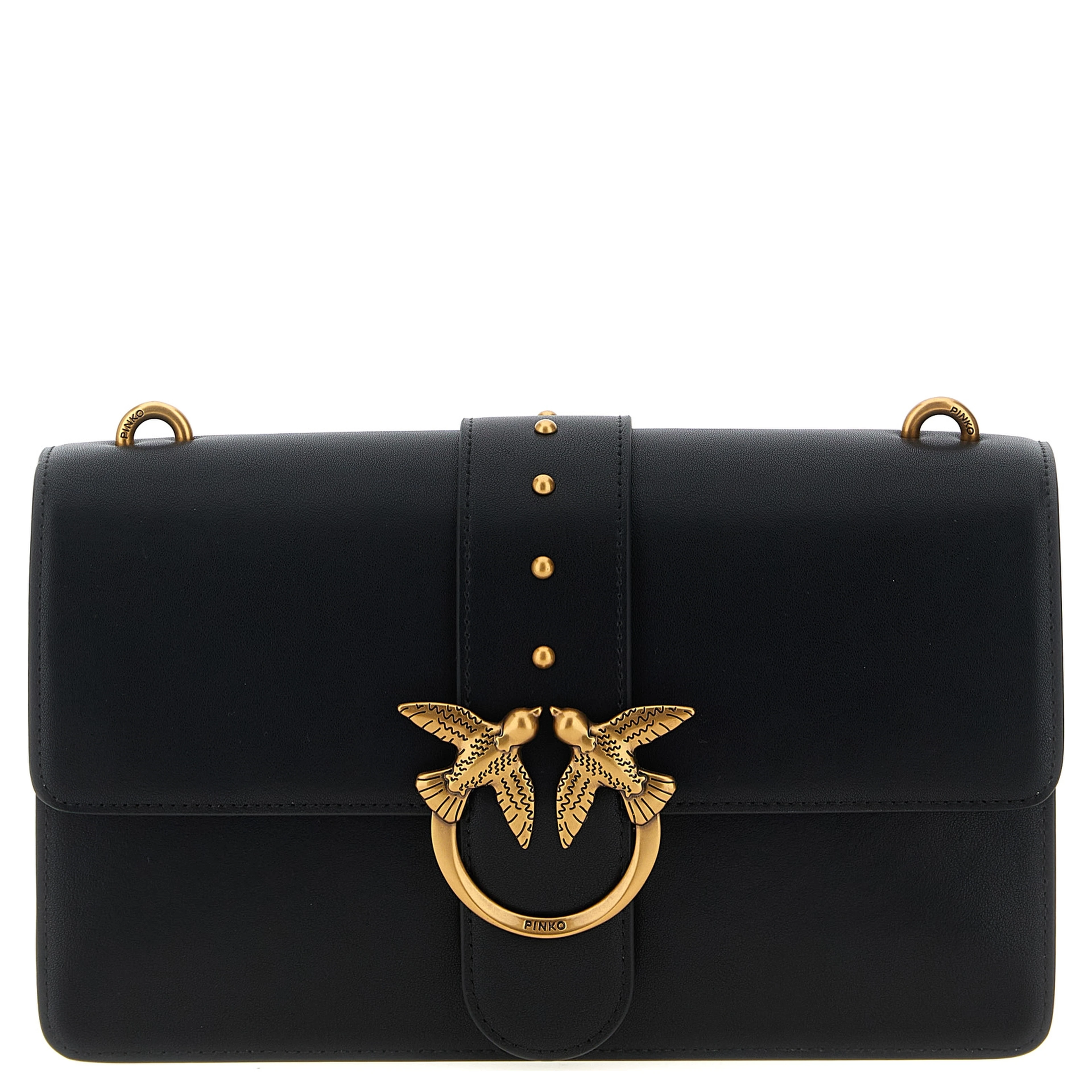 Black Goatskin Crossbody Bag