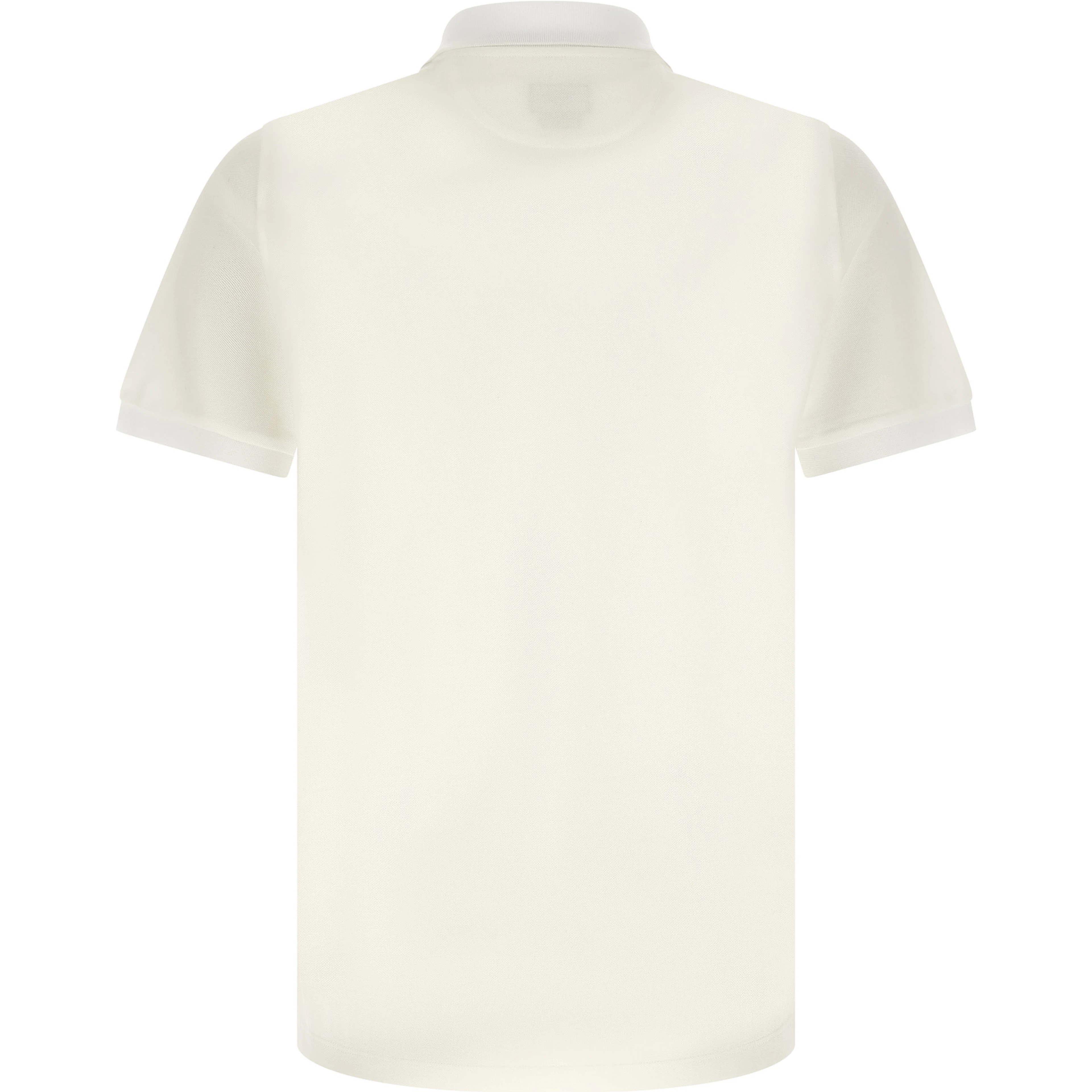 White Cotton Polo Shirt