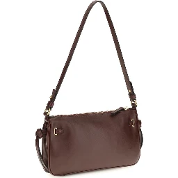 Bordeaux Calf Leather Bos Taurus Shoulder Bag