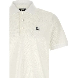 White Cotton Polo Shirt