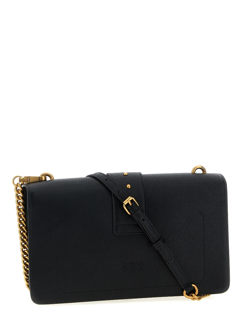Black Goatskin Crossbody Bag