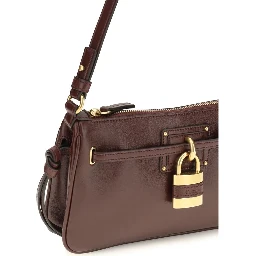 Bordeaux Calf Leather Bos Taurus Shoulder Bag