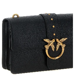 Black Goatskin Crossbody Bag