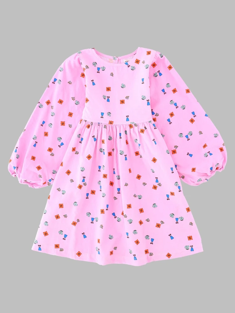blossom all over woven dress