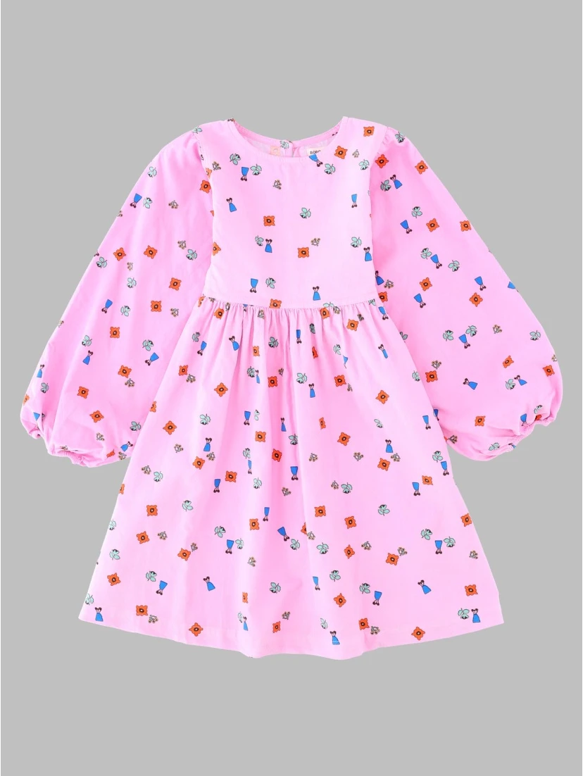 blossom all over woven dress