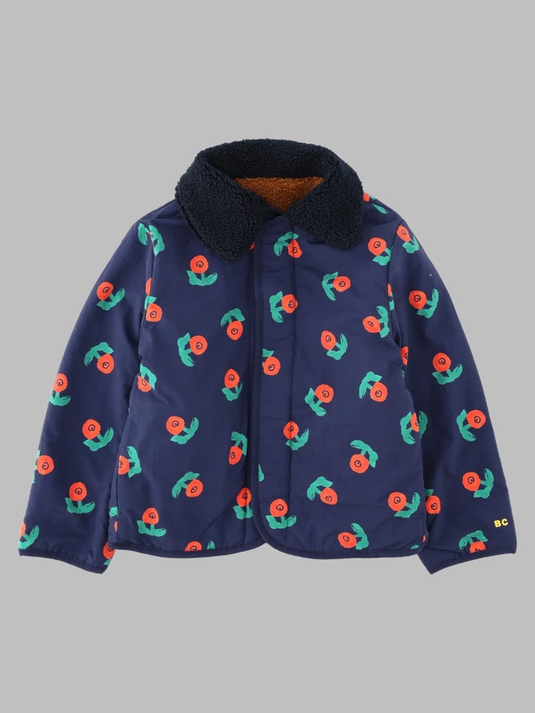stamp bloom all over reversible jacket
