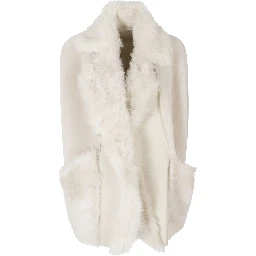 STRAIGHT MERINO AND TOSCANA SHEARLING VEST