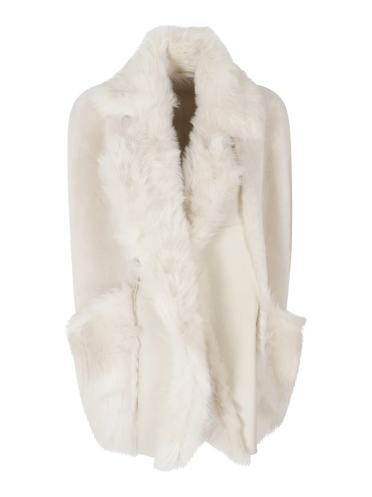 STRAIGHT MERINO AND TOSCANA SHEARLING VEST