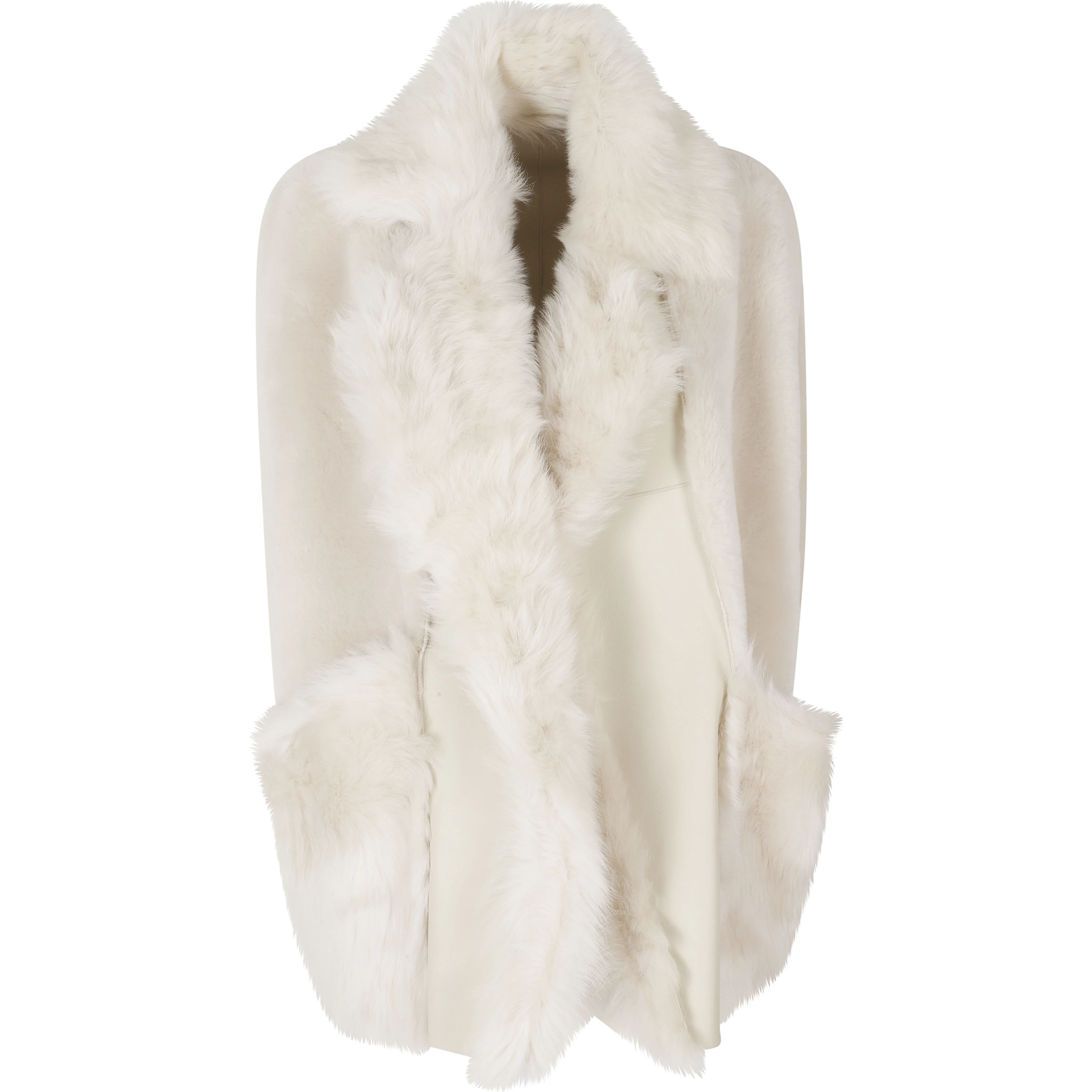 STRAIGHT MERINO AND TOSCANA SHEARLING VEST