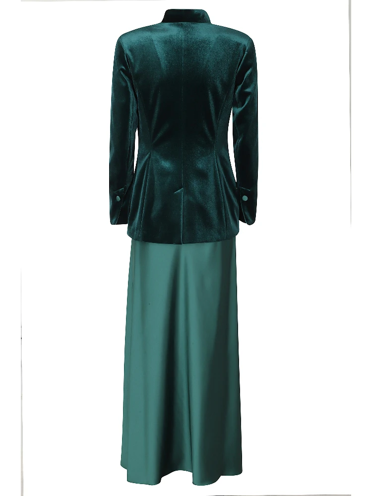 COMPLETO VELVET 3 PEZZI GIACCA TOP GONNA alternative