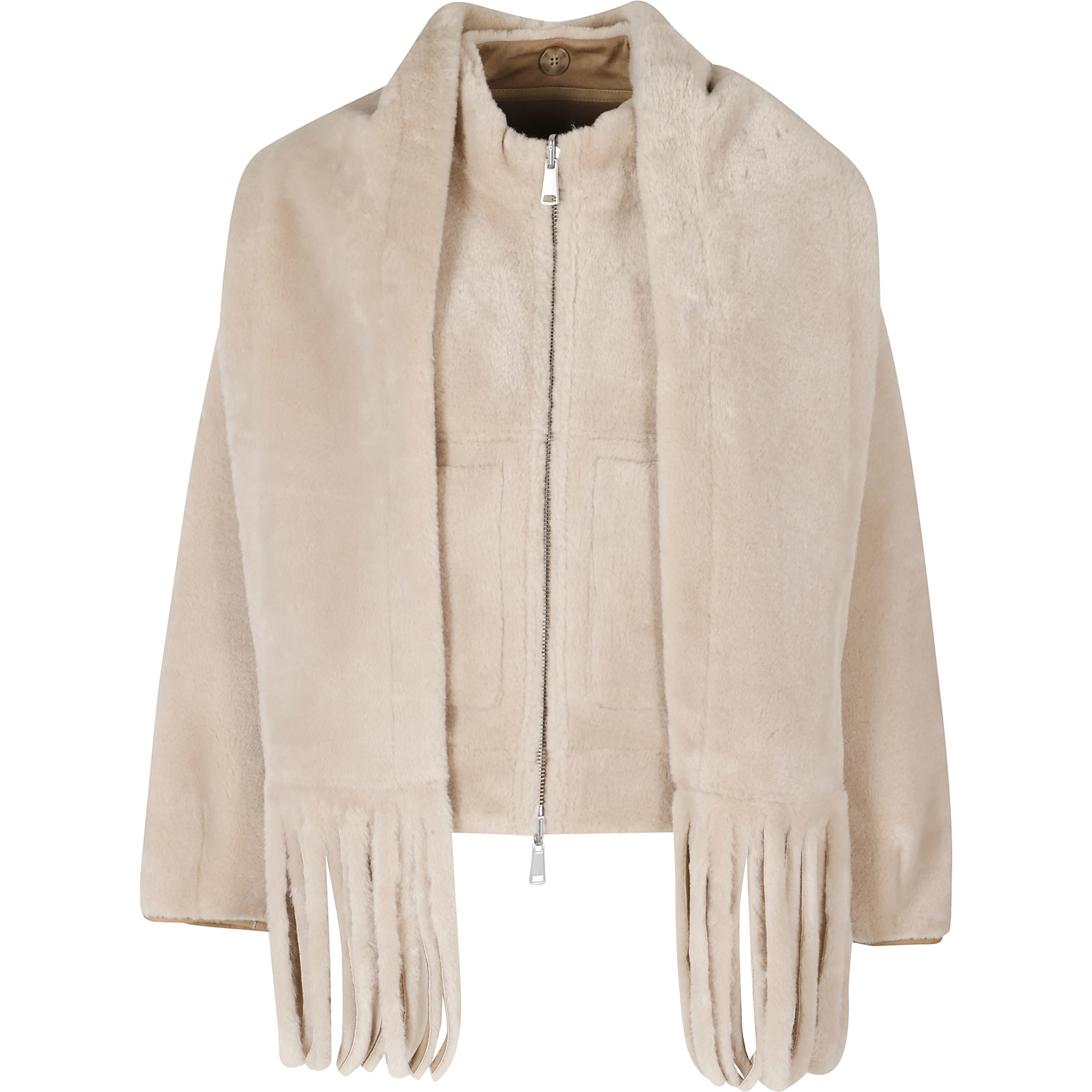 MERINO FUNNEL NECK BOMBER