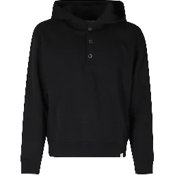 FELPA HOODIE CON BOTTONI JERSEY