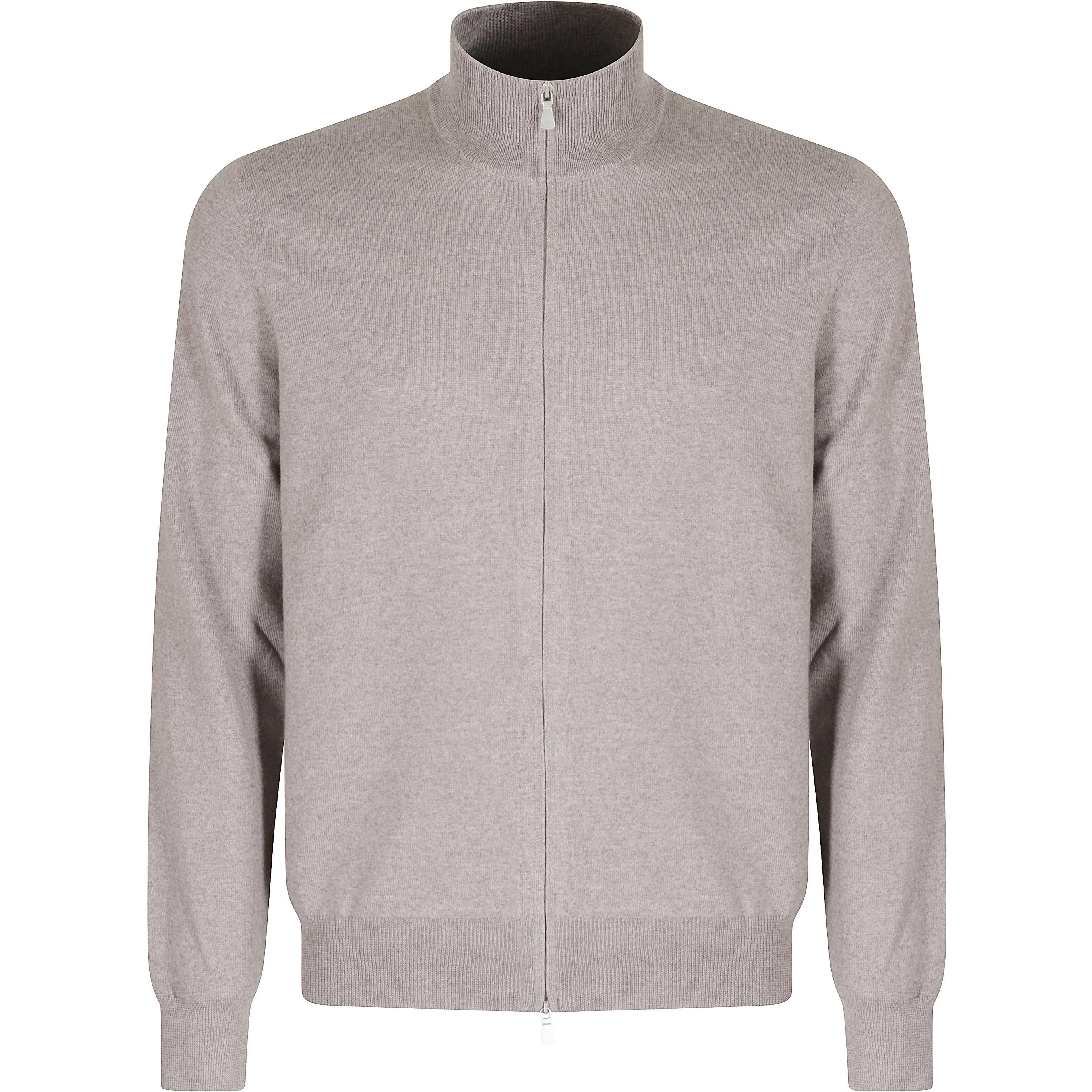 MAGLIA FULL ZIP 1 FILO MERINOS