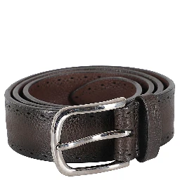 CINTURA CHEVRETTE IN PELLE BORDI TRAFORATI