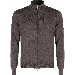 MAGLIA FULL ZIP 1 FILO MERINOS