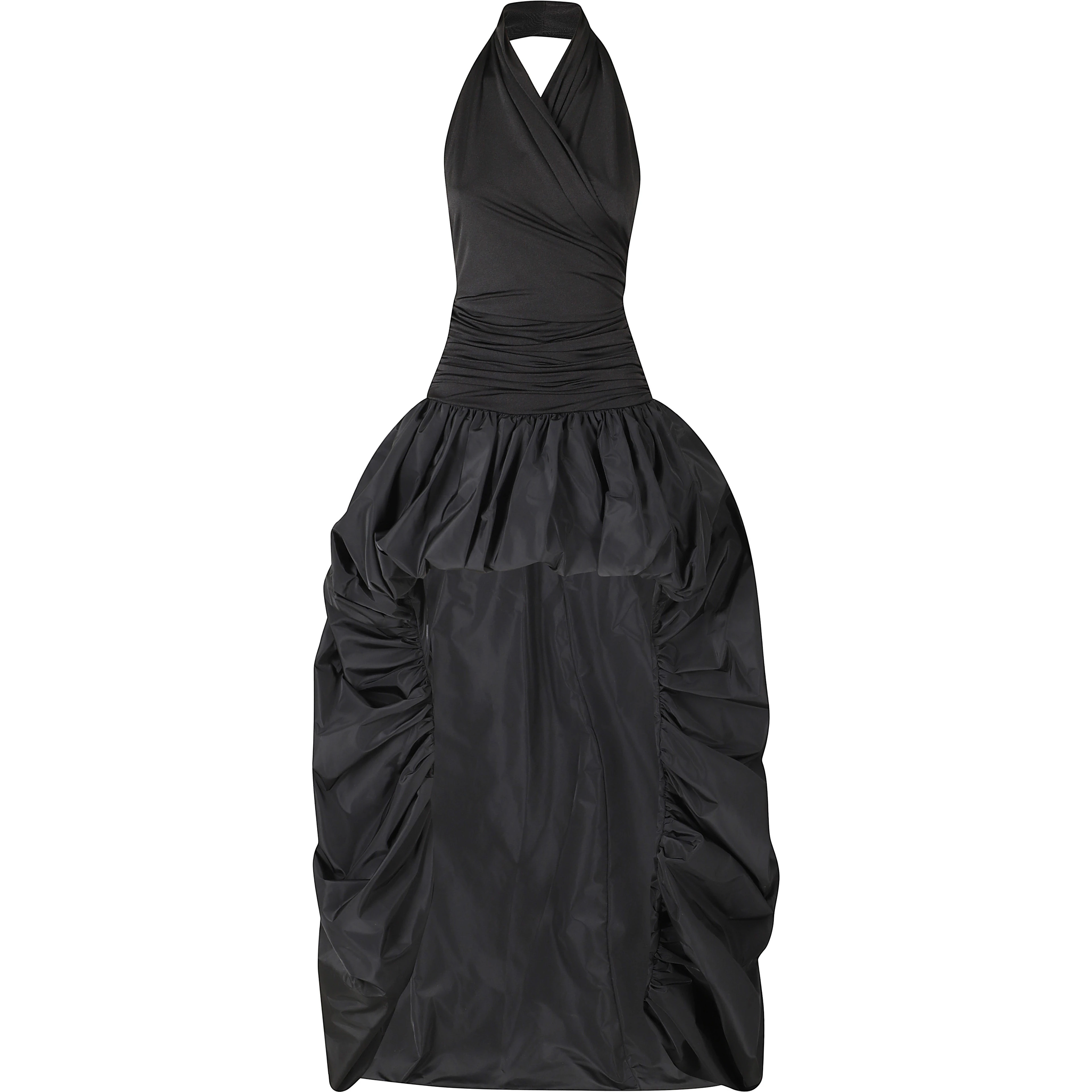 ALEXANDRA   HIGH LOW TAFFETA MAXI DRESS