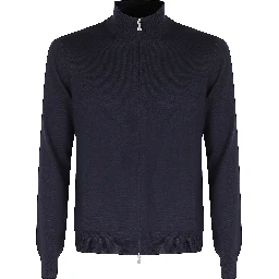 MAGLIA FULL ZIP 1 FILO MERINOS