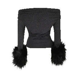 TYLA TOP   FAUX FUR DETAIL TOP