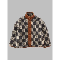 almost moiré all over sheepskin jacket