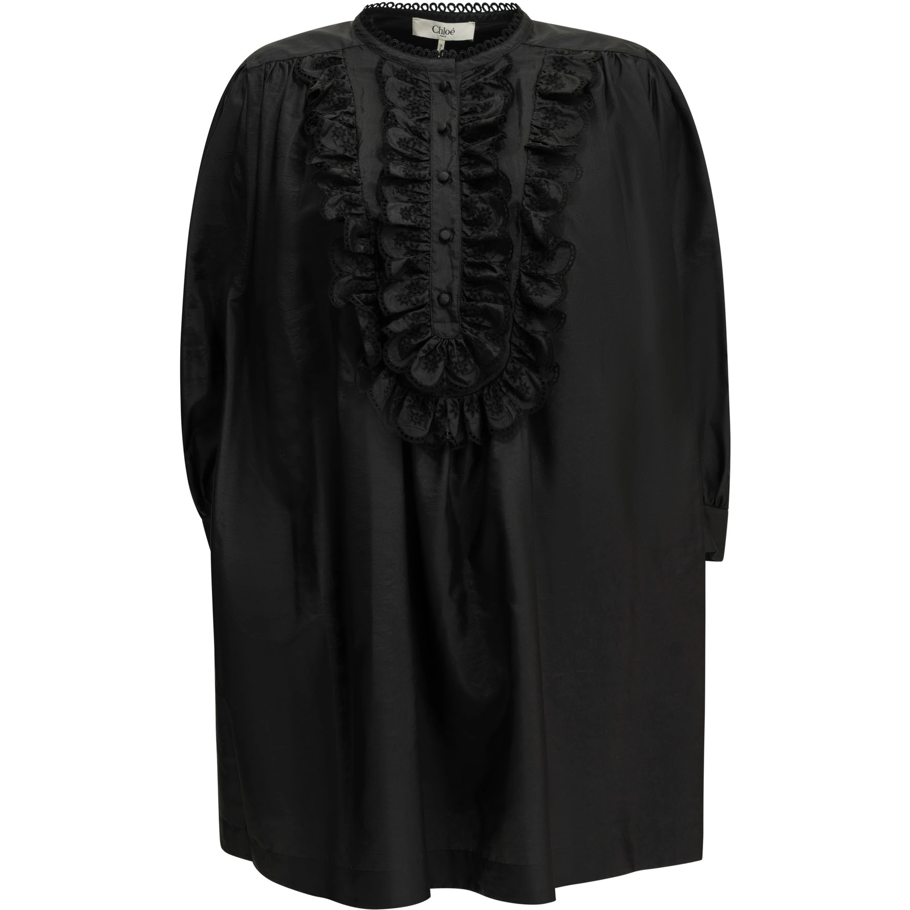Short taffeta dress
