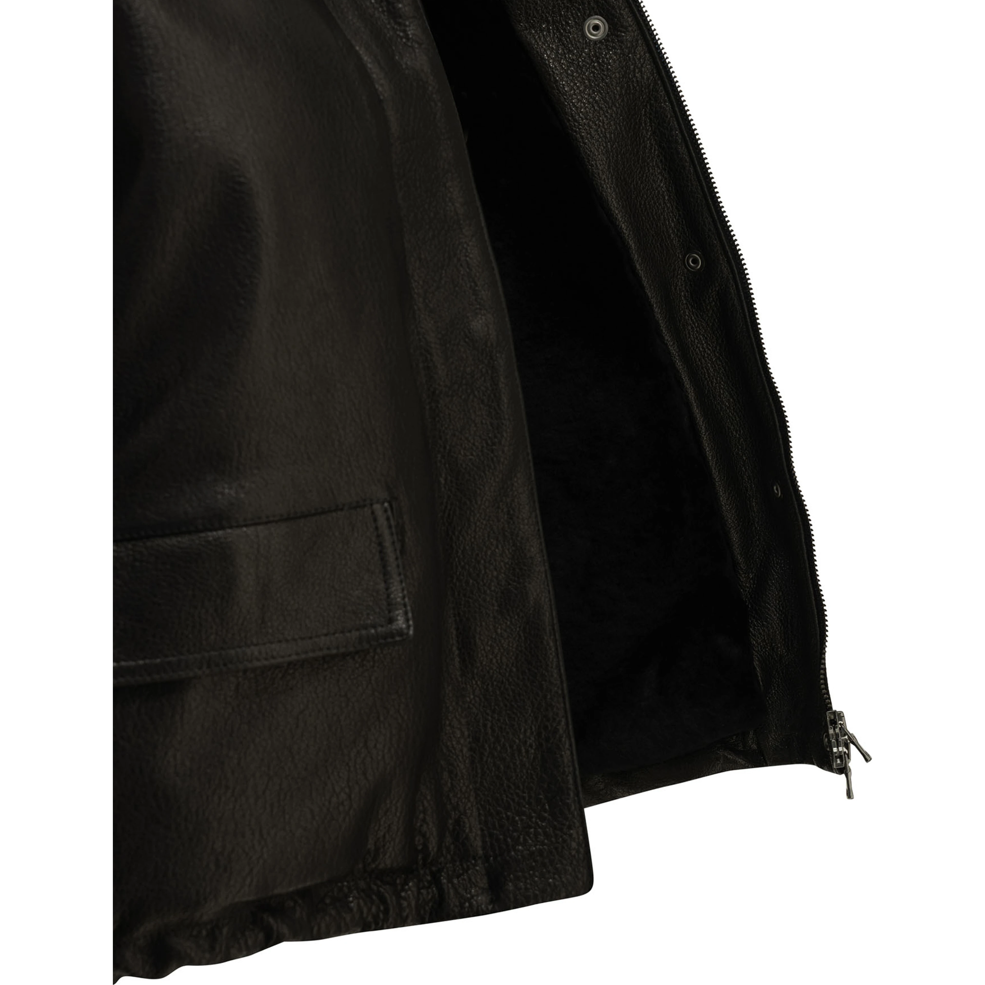 Nappa leather jacket