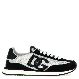 Bicolor Calfskin Athletic Sneakers