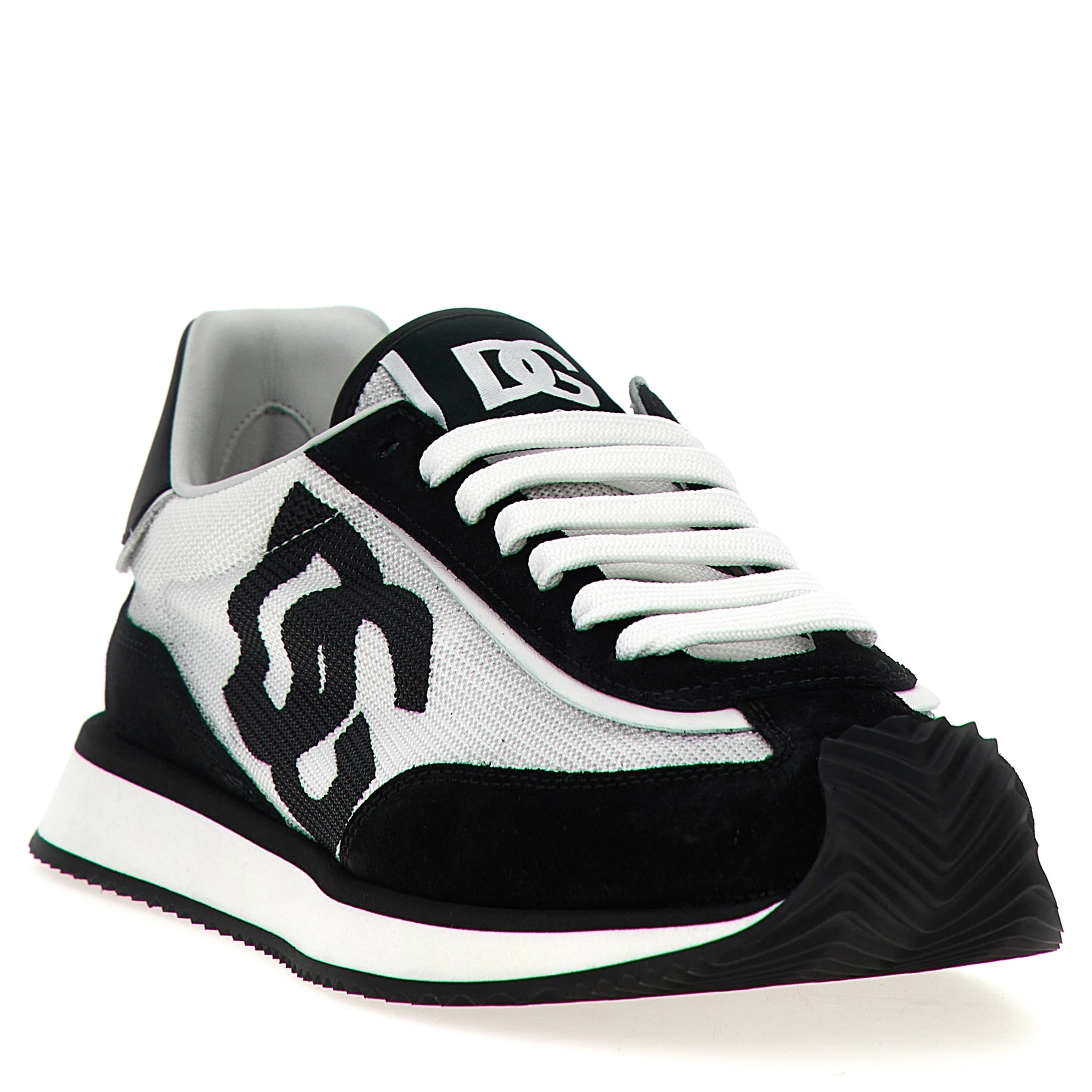 Bicolor Calfskin Athletic Sneakers